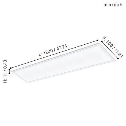 Eglo - LED Vgradni panel LED/40W/230V