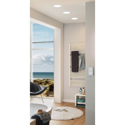 Eglo 96165 - LED vgradna stropna svetilka FUEVA 1 LED/10,9W/230V IP44 Ø 17 cm