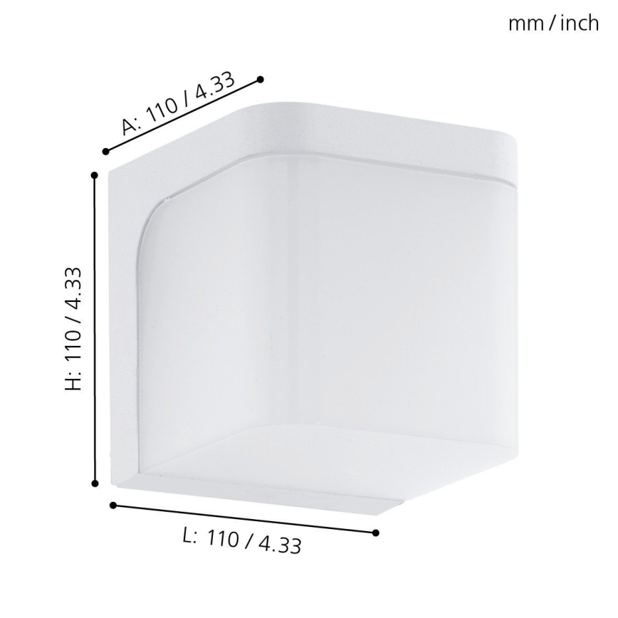 Eglo - LED Zunanja stenska svetilka LED/4,9W/230V IP44