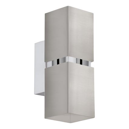 Eglo 96264 - LED stenska svetilka PASSA 2xGU10/2,8W/230V kvadratna