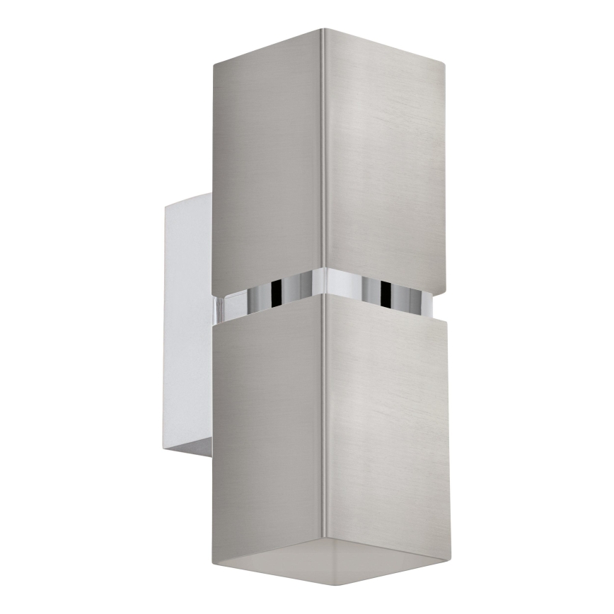 Eglo 96264 - LED stenska svetilka PASSA 2xGU10/2,8W/230V kvadratna