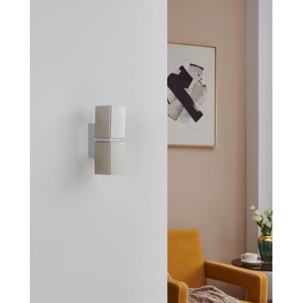 Eglo 96264 - LED stenska svetilka PASSA 2xGU10/2,8W/230V kvadratna