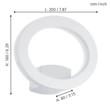 Eglo - LED zunanja stenska svetilka LED/10W/230V IP44