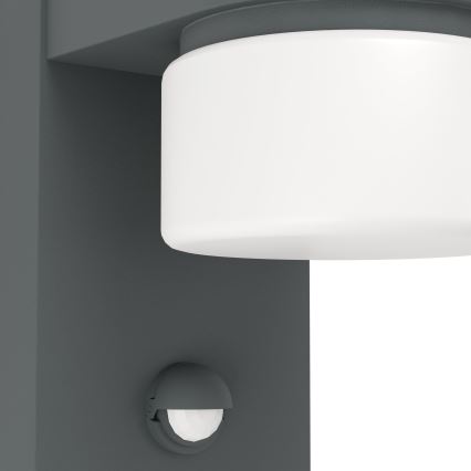 Eglo - LED Zunanja stenska svetilka s senzorjem 2xLED/6W IP44