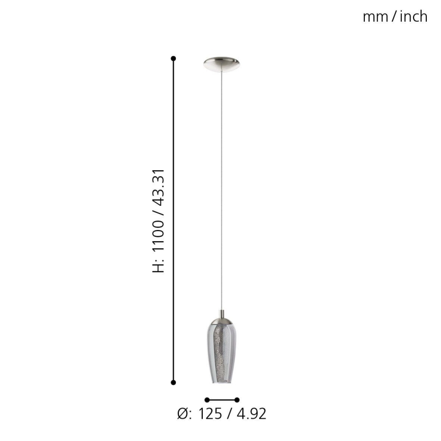 Eglo - LED Lestenec na vrvici 1xG9/2,5W/230V