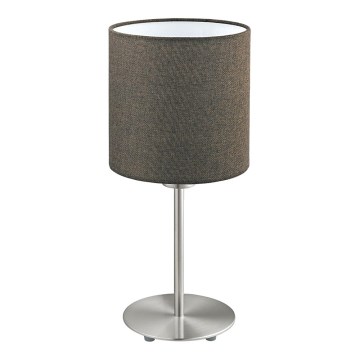 Eglo 96388 - Namizna svetilka PASTERI 1xE27/60W/230V rjava