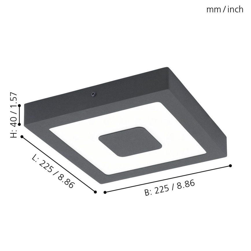 Eglo - LED zunanja stropna svetilka LED/16,5W/230V IP44