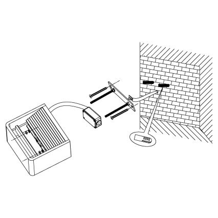 Eglo 96497 - LED zunanja stenska svetilka DONINNI, 6 W, 230 V, IP44