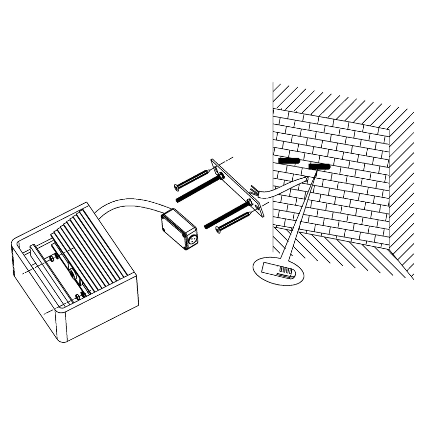 Eglo 96497 - LED zunanja stenska svetilka DONINNI, 6 W, 230 V, IP44