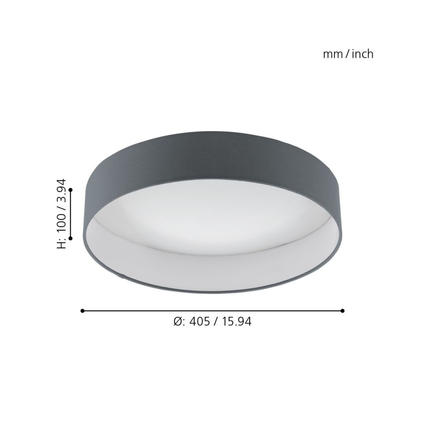 Eglo - LED Zatemnitvena stropna svetilka 1xLED/18W/230V