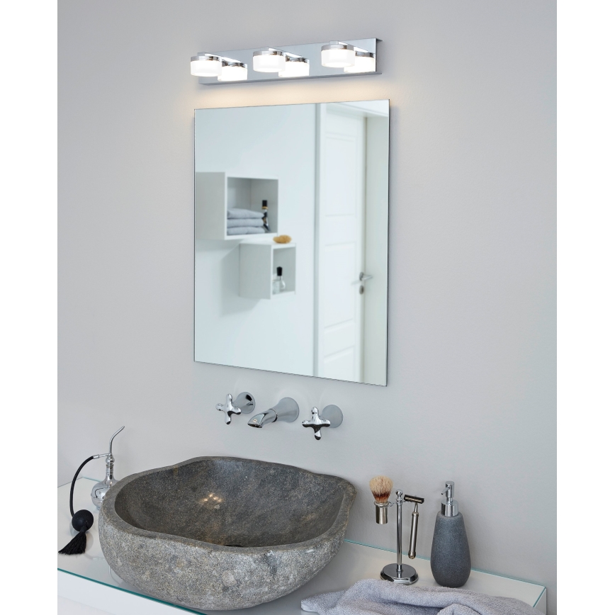 Eglo - LED Zatemnitven kopalniška stenska svetilka 3xLED/7,2W/ IP44