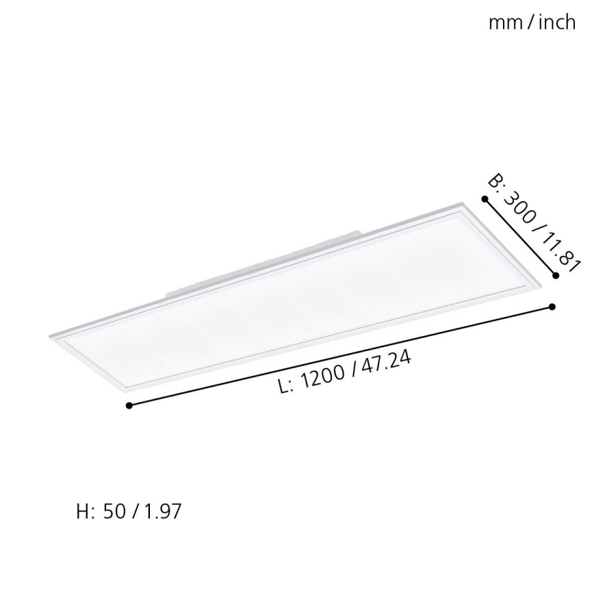 Eglo - LED RGBW Zatemnitvena svetilka SALOBRENA-C LED/31W + Daljinski upravljalnik