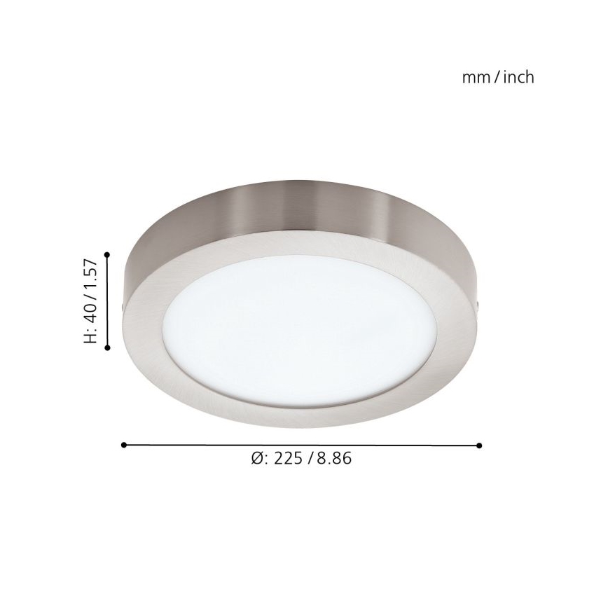 Eglo - LED RGBW zatemnljivo stropno svetilo FUEVA-C LED/15,6W/230V Bluetooth premer 22,5 cm