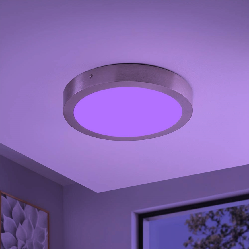 Eglo - LED RGBW zatemnljiva stropna svetilka FUEVA-C LED/21W/230V Bluetooth premer 30 cm