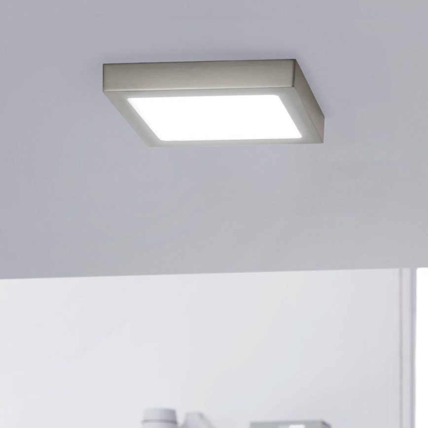 Eglo - LED RGBW Zatemnljivo stropno svetilo FUEVA-C LED/15,6W/230V Bluetooth 22,5x22,5 cm
