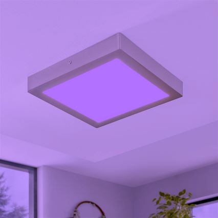 Eglo - LED RGBW zatemnljivo stropno svetilo FUEVA-C LED/21W/230V 30x30 cm