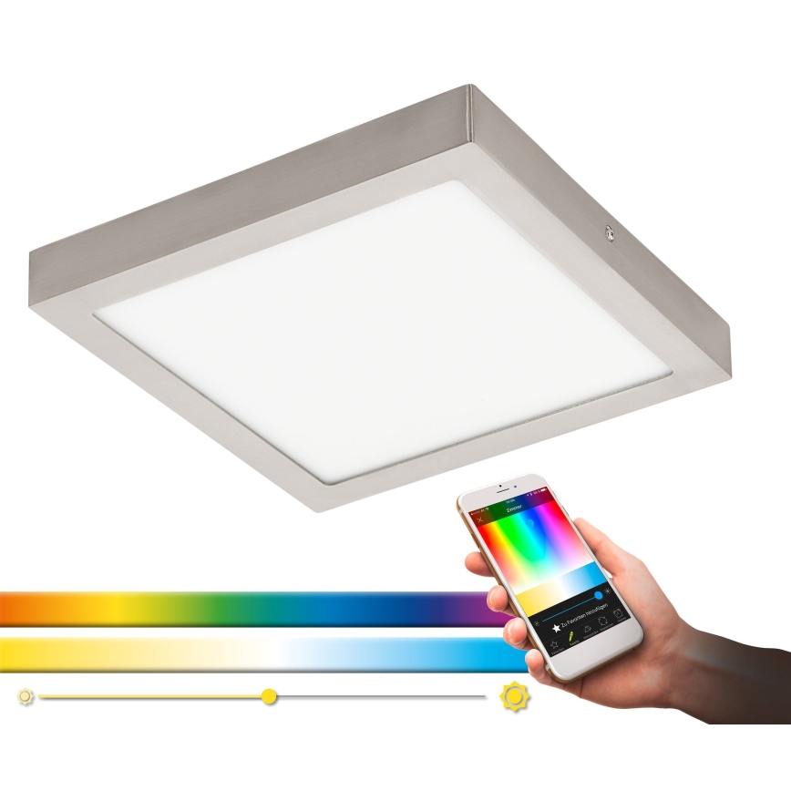 Eglo - LED RGBW zatemnljivo stropno svetilo FUEVA-C LED/21W/230V 30x30 cm