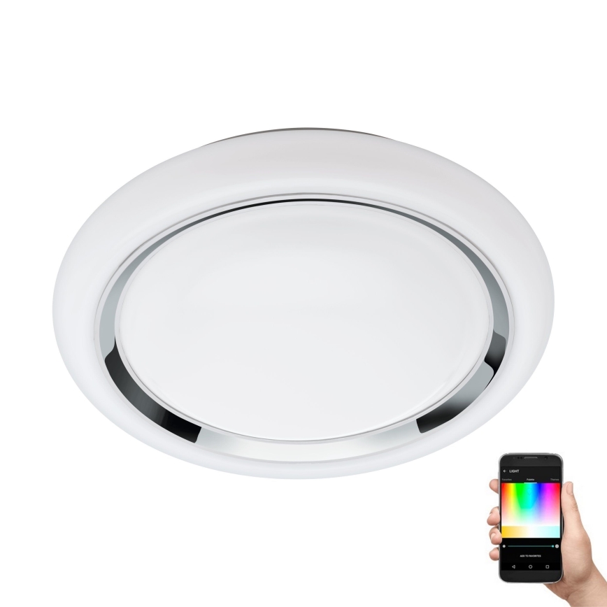 Eglo - LED RGBW Zatemnitvena stropna svetilka CAPASSO-C LED/17W/230V