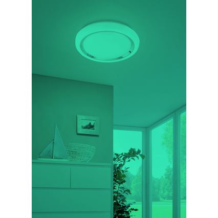 Eglo - LED RGBW Zatemnitvena stropna svetilka CAPASSO-C LED/17W/230V