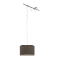Eglo 96797 - Obesna svetilka CALCENA 1xE27/60W/230V rjava
