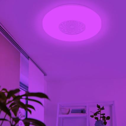 Eglo - LED RGBW Zatemnitvena stensko stropna svetilka CAPASSO-C LED/17W/230V