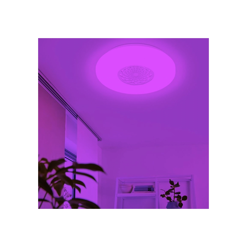 Eglo - LED RGBW Zatemnitvena stensko stropna svetilka CAPASSO-C LED/17W/230V