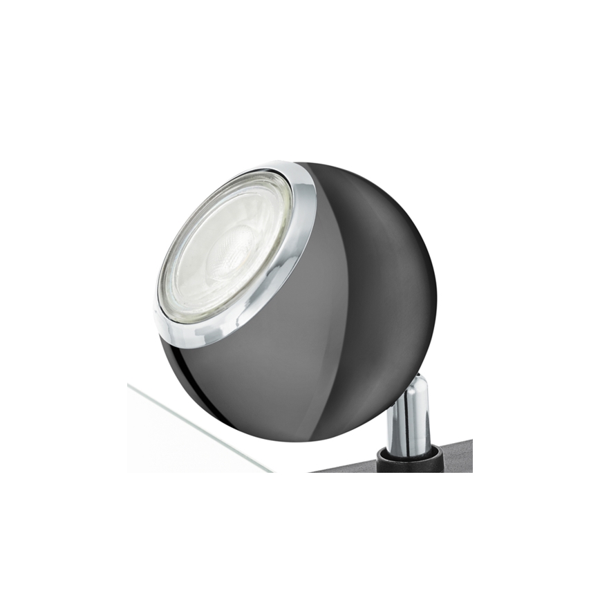 Eglo 96838 - LED Reflektor s sponko BIMEDA 1xGU10/3,3W/230V črn