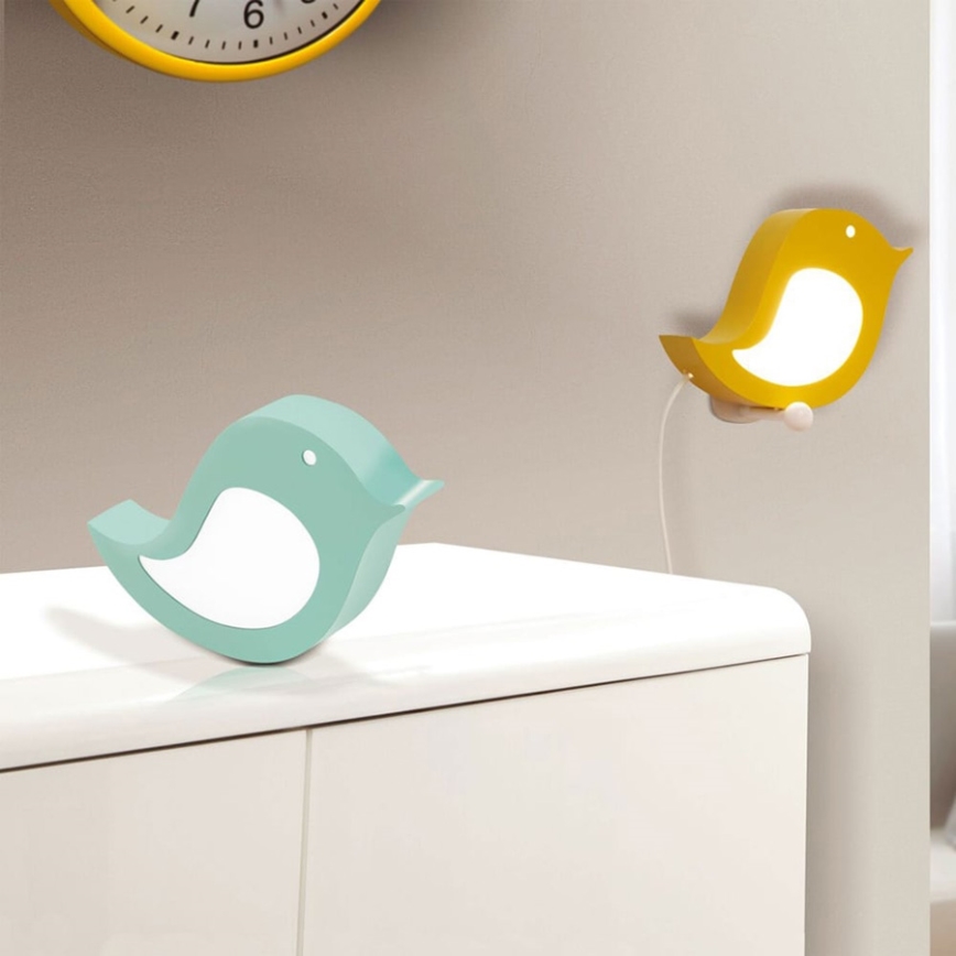 Eglo 96853 - LED otroška stenska svetilka SPARINO LED/4,2W/230V zelena