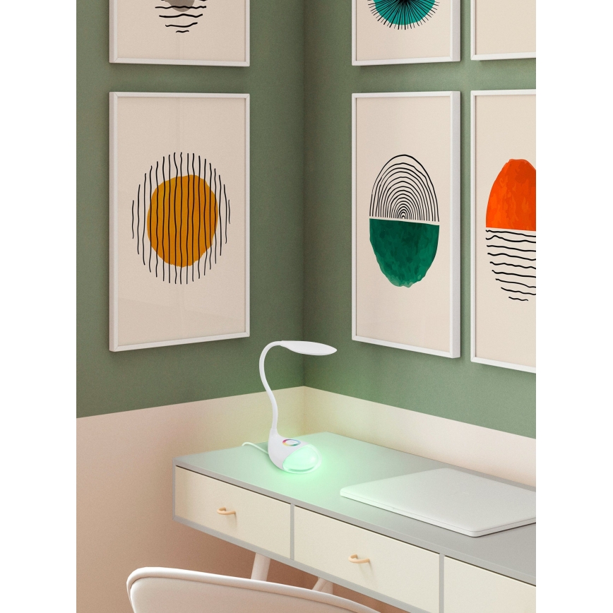 Eglo - zatemnljiva LED namizna svetilka LED/2,2W+0,3W/230V RGB