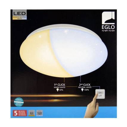 Eglo 97108 - LED Stropna svetilka GIRON-RW 1xLED/18W/230V 2700K-4000K