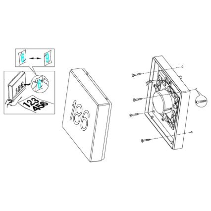 Eglo - LED Zatemnitvena zunanja stenska svetilka TORAZZA-C LED/14W/230V IP44