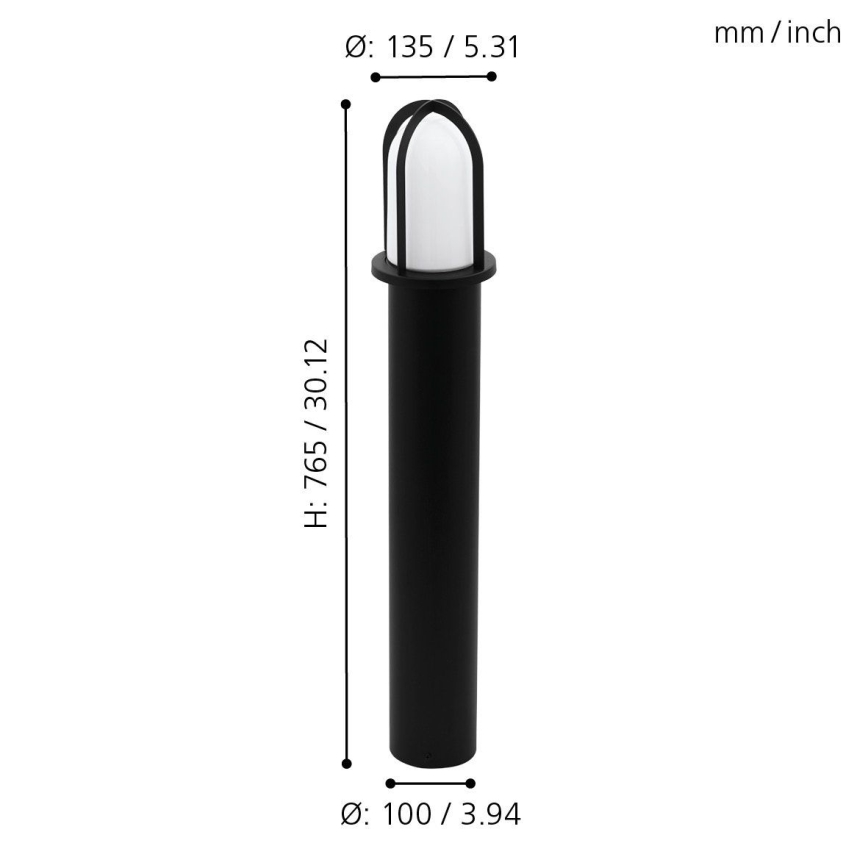 Eglo 97229 - Zunanja svetilka PAULLO 1xE27/40W/230V 765 mm IP44