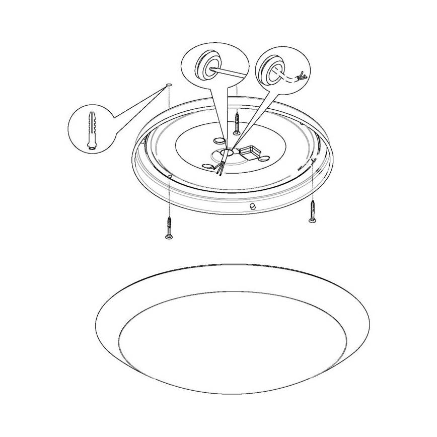 Eglo 97254 - LED stropna svetilka za kopalnico PILONE LED/11W/230V bela IP44