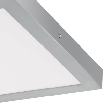 Eglo - LED Stropna svetilka 1xLED/25W/230V srebrna kvadratna