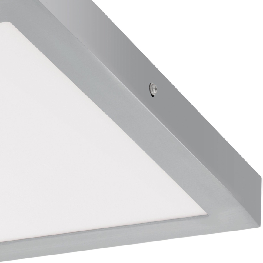 Eglo - LED Stropna svetilka 1xLED/25W/230V srebrna kvadratna