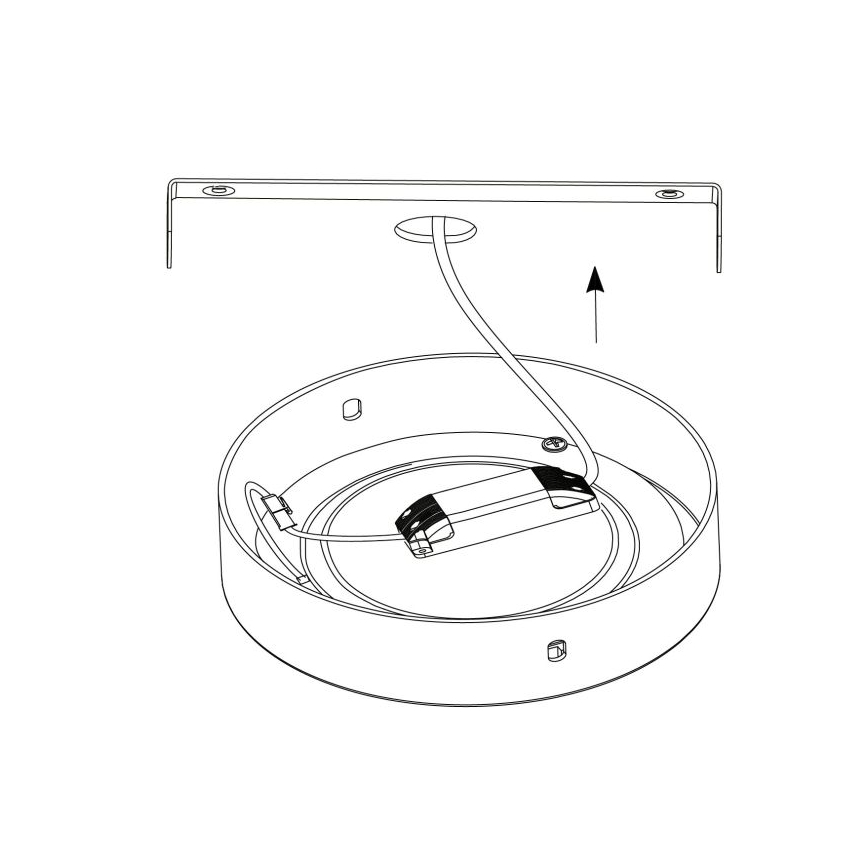 Eglo - LED Stropna svetilka 1xLED/25W/230V srebrna okrogla 4000K