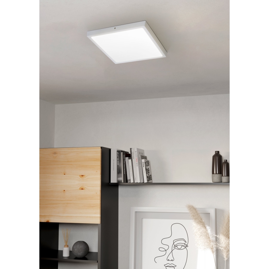 Eglo - LED Stropna svetilka 1xLED/25W/230V bela kvadratna 4000K