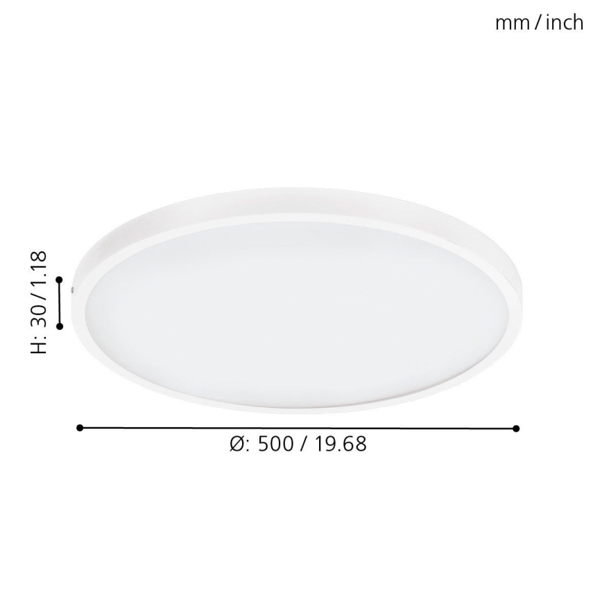 Eglo - LED Zatemnitvena stropna svetilka 1xLED/25W/230V