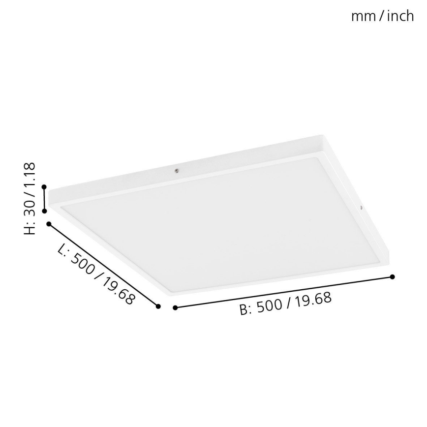 Eglo - LED Zatemnitvena stropna svetilka 1xLED/25W/230V