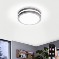 Eglo 97299 - Zatemnljivo LED kopalniško svetilo LOCANA-C LED/14W srebrno IP44