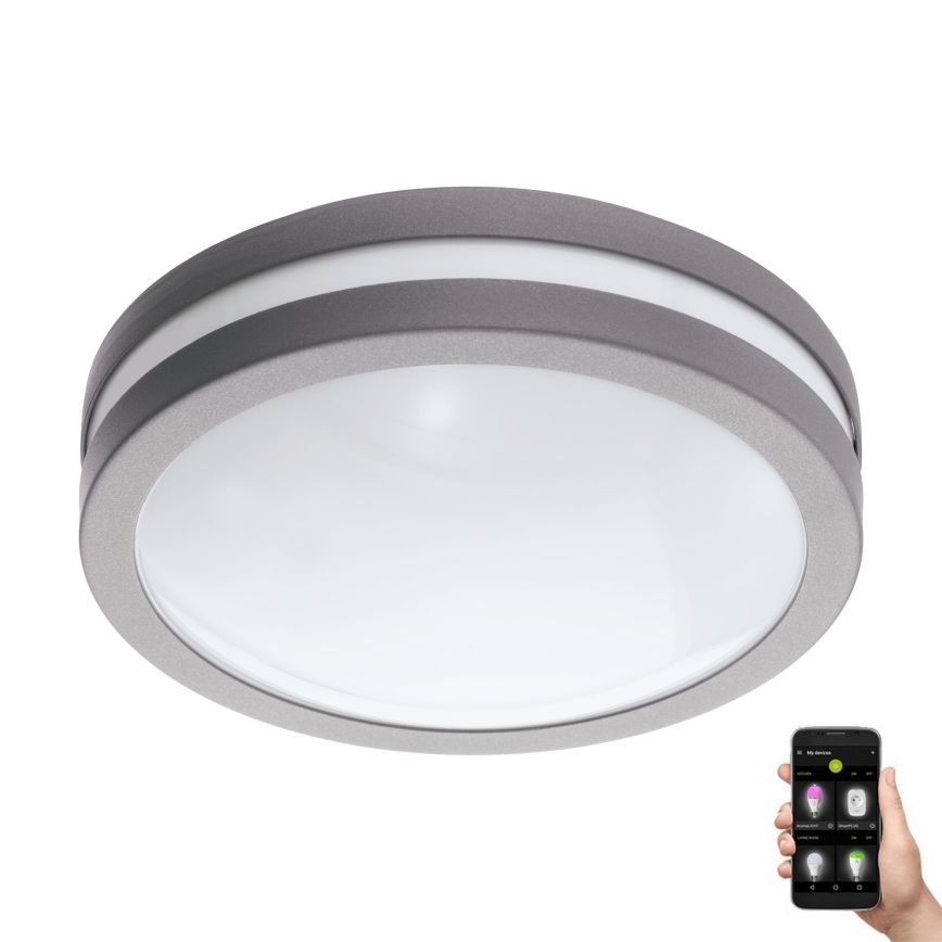 Eglo 97299 - Zatemnljivo LED kopalniško svetilo LOCANA-C LED/14W srebrno IP44