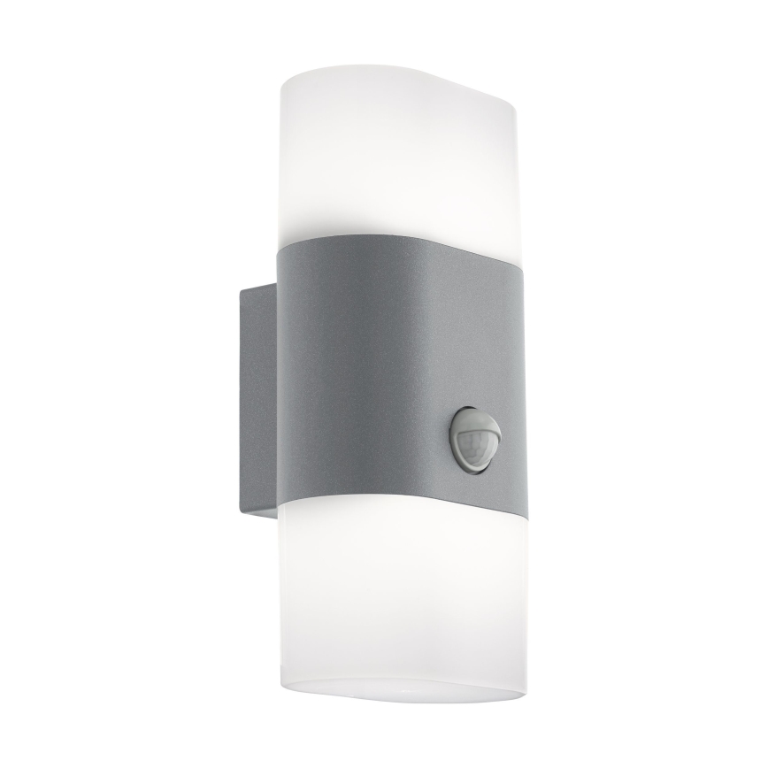Eglo 97313 - LED Zunanja stenska svetilka s senzorjem FAVRIA 1 2xLED/5,5W/230V
