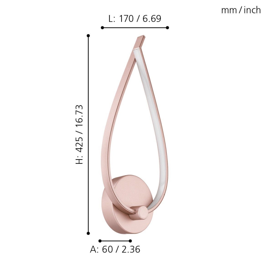 Eglo - LED stenska svetilka LED/11W/230V