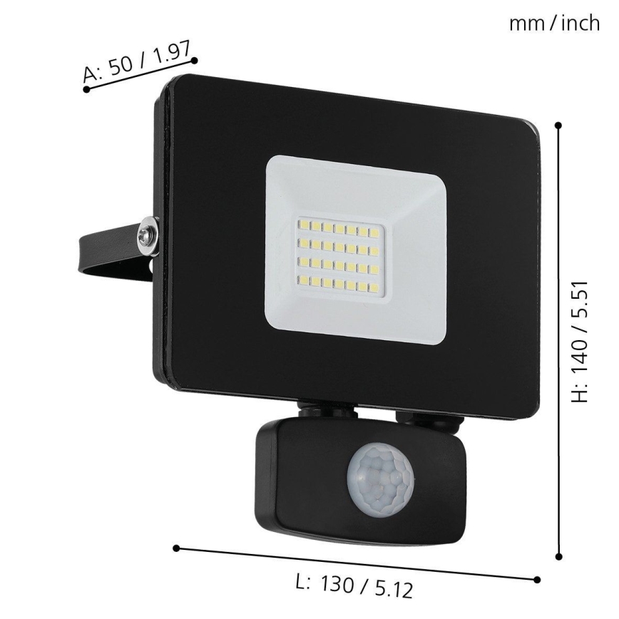 Eglo - LED Reflektor s senzorjem LED/20W/230V IP44