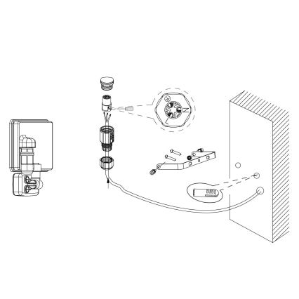 Eglo - LED Reflektor s senzorjem LED/20W/230V IP44