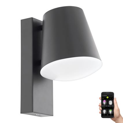 Eglo - LED Zatemnitvena zunanja stenska svetilka CALDIERO-C 1xE27/9W/230V IP44