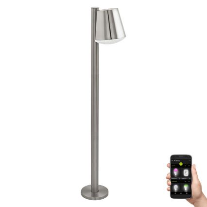 Eglo - LED Zatemnitvena zunanja svetilka CALDIERO-C 1xE27/9W/230V mat krom IP44