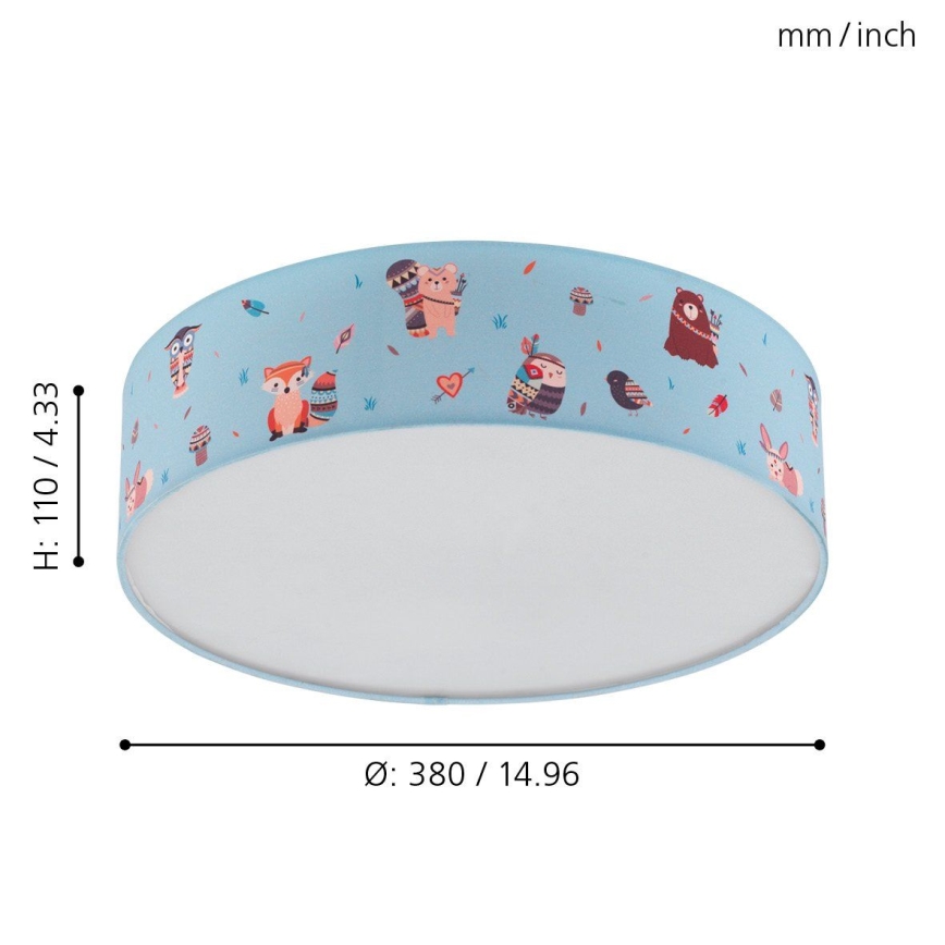 Eglo - Otroška stropna svetilka 2xE27/40W/230V