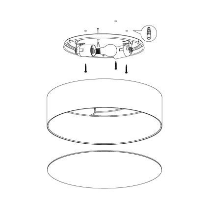 Eglo - Otroška stropna svetilka 2xE27/40W/230V