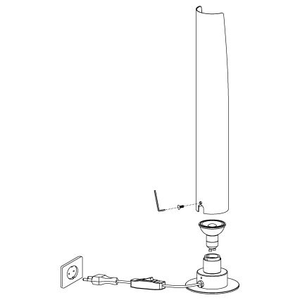 Eglo - LED Namizna svetilka 1xGU10/4,5W/230V